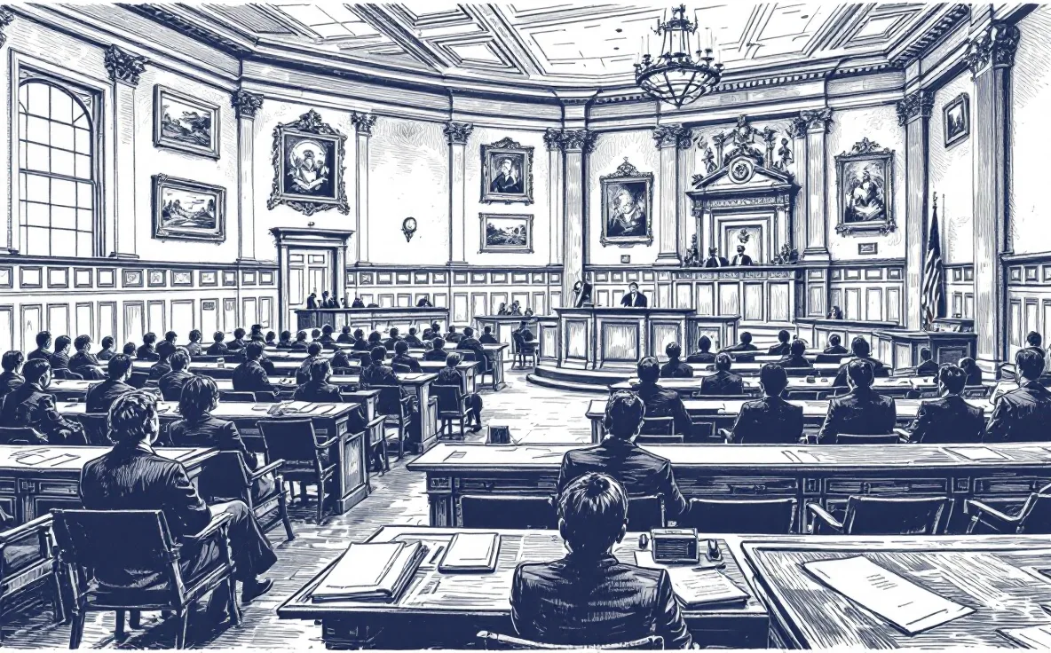Editorial illustration for institutions