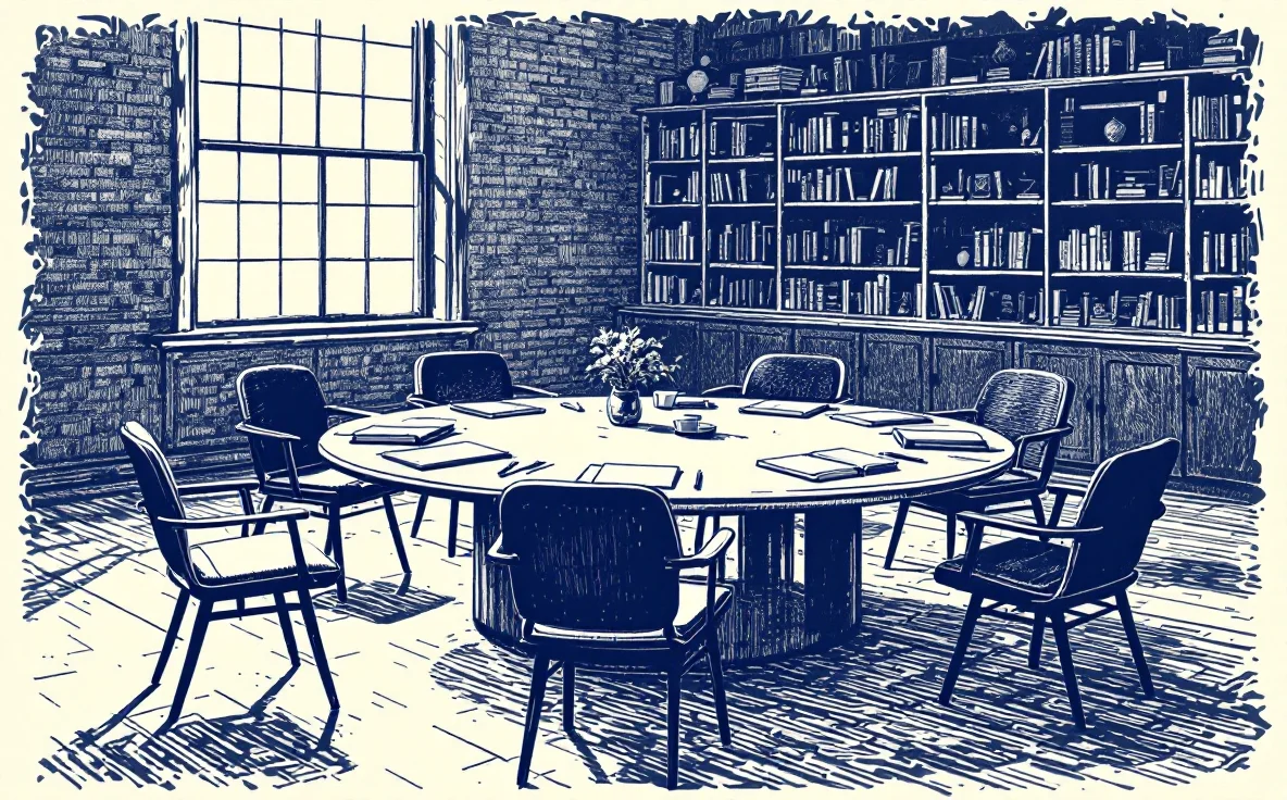 Editorial illustration for civic practice